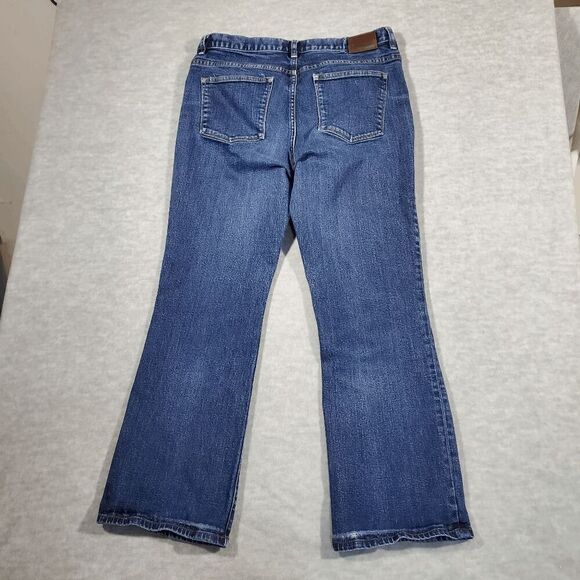 Lauren Ralph Lauren Jeans Womens 14 Blue Denim Flat Front Regular Fit Bootcut - Picture 8 of 11